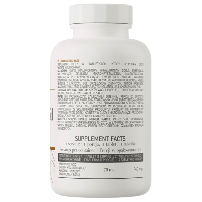 Hyaluronic Acid, 70 mg, OstroVit, 90 tablete [2]