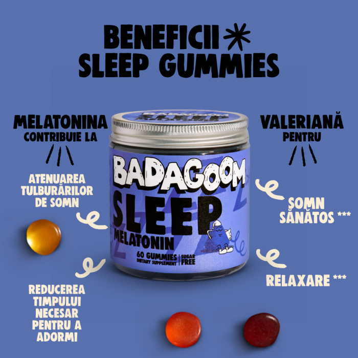Sleep Melatonin gummy jellies, Badagoom, 60 jellies [3]