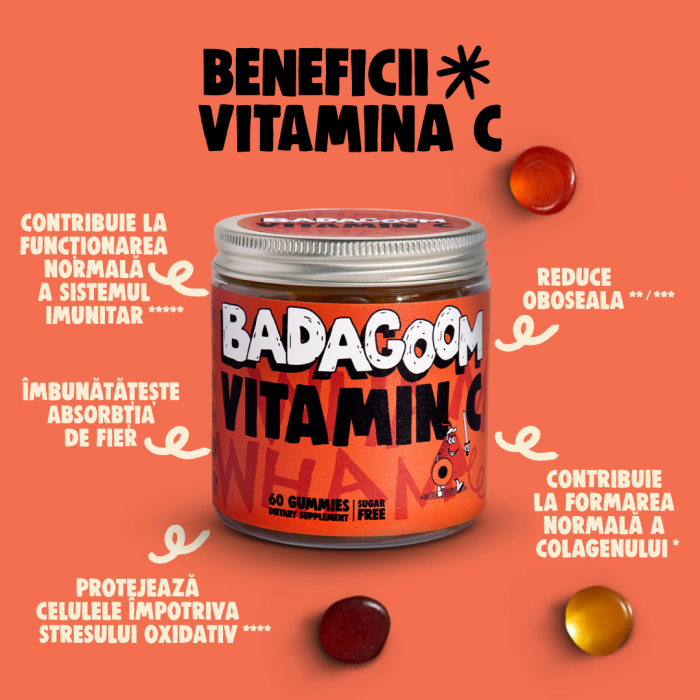 Jeleuri gumate Vitamin C, Badagoom, 60 jeleuri [3]