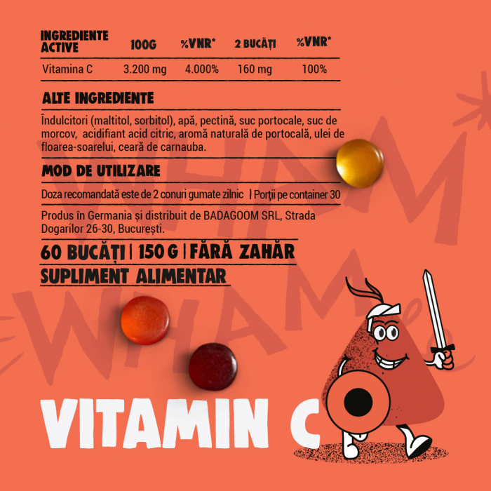 Jeleuri gumate Vitamin C, Badagoom, 60 jeleuri [2]