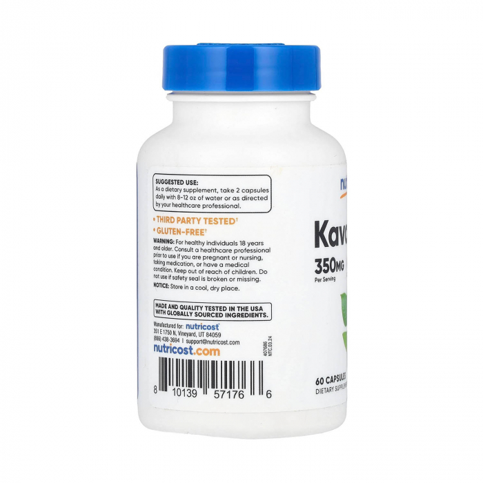 Kava Kava, 175 mg, Nutricost, 60 capsule [3]