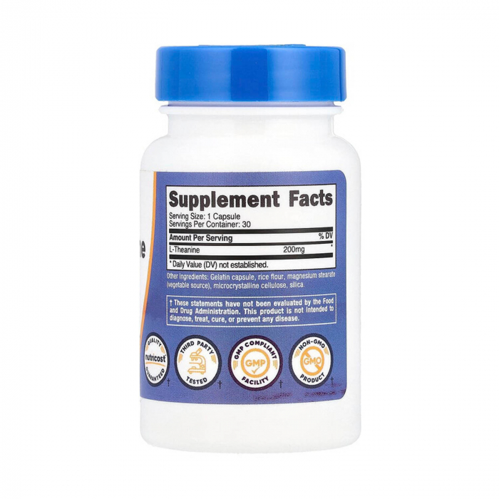 L-Theanine, 200 mg, Nutricost, 30 capsules [2]