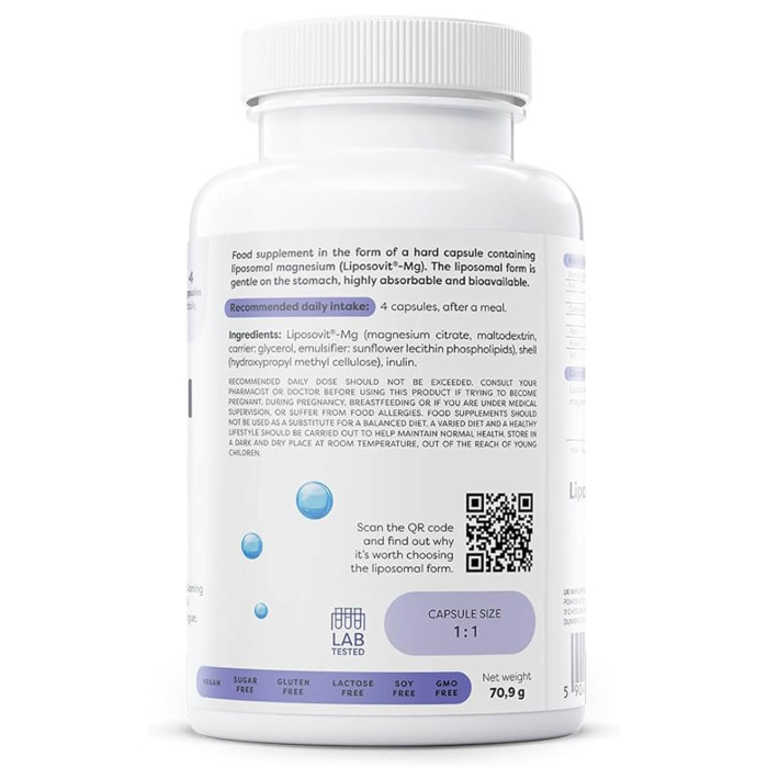 Liposomal Magnesium, 375 mg, Osavi, 60 capsule [3]
