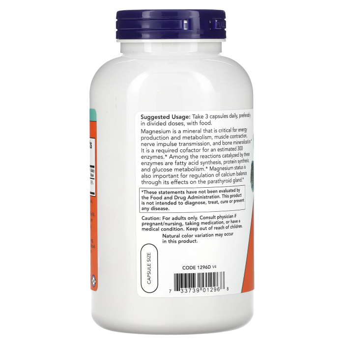 Magnesium Citrate 133 mg, Now Foods, 240 capsule [3]