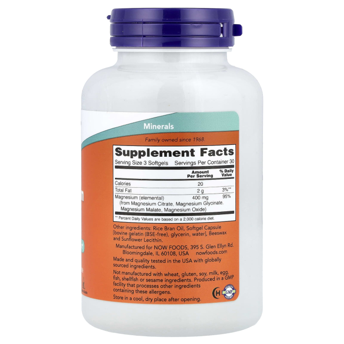 Magnesium Citrate Softgels, Now Foods, 90 softgels [2]