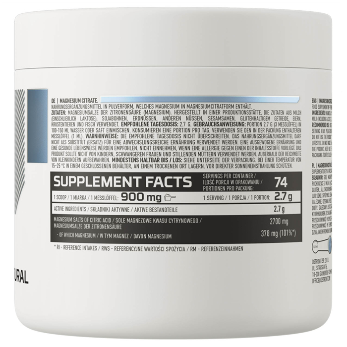 Magnesium Citrate Powder, OstroVit, 200g [2]