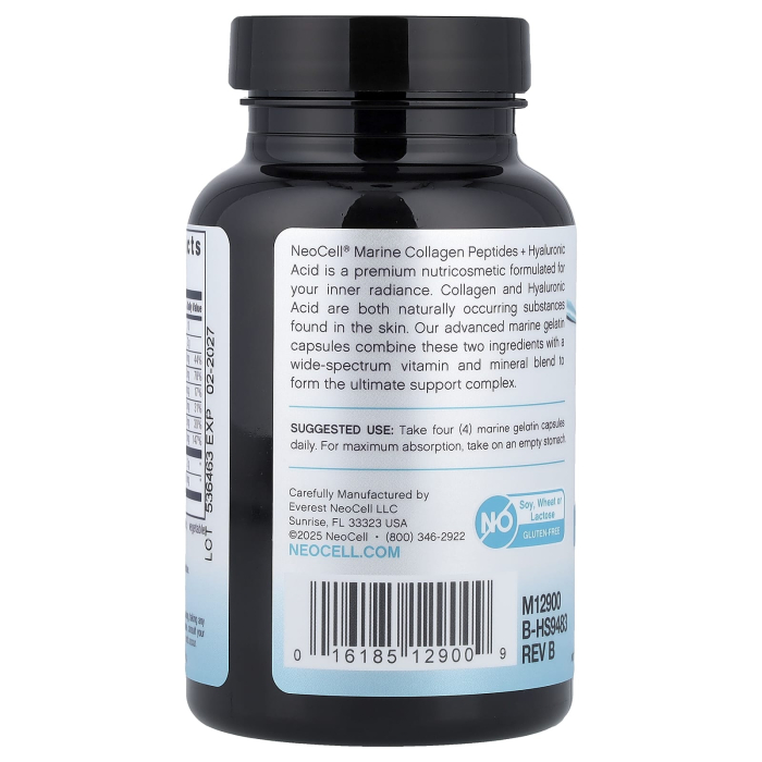 Marine Collagen Peptides + Hyaluronic Acid, NeoCell, 120 capsule [3]