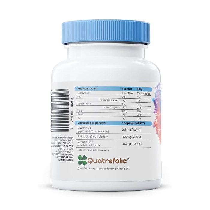 Methyl Folate & Methyl B12, Osavi, 60 capsule [3]