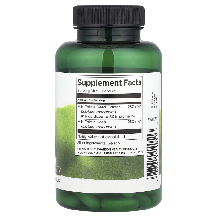 Milk Thistle Extract, 500 mg, Swanson, 120 capsule SWH051 [2]