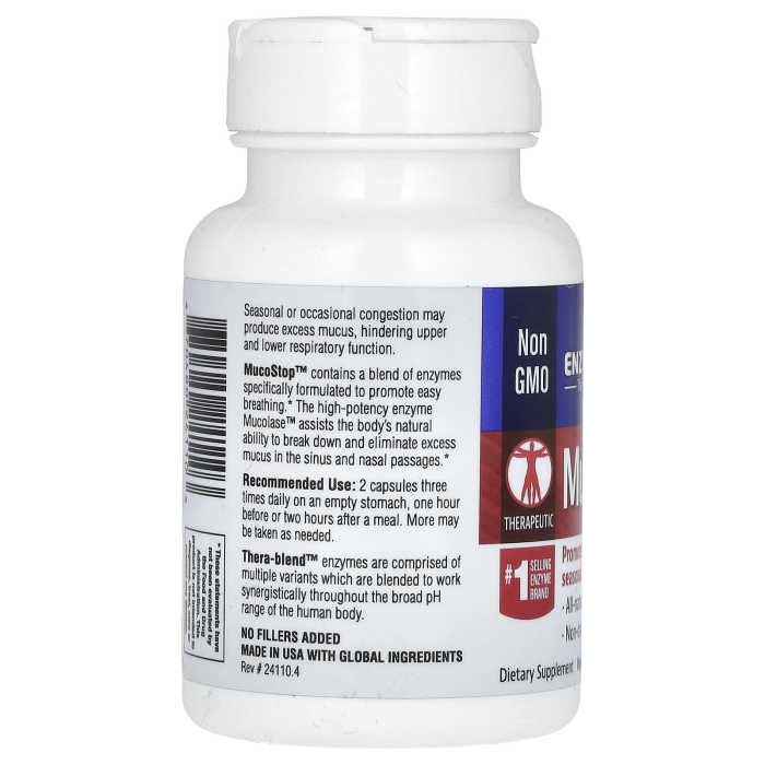 MucoStop, Enzymedica, 48 capsule [3]