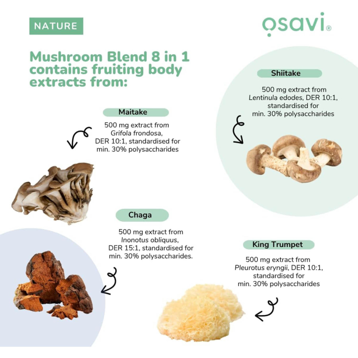 Mushroom Blend 8 in 1, Osavi, 200g [4]