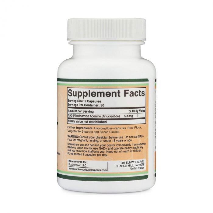 NAD+, 250 mg, Double Wood Supplements, 60 capsules [2]