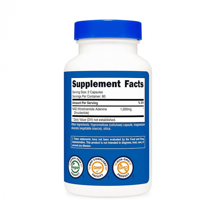 NAD+ 500 mg, Nutricost, 120 capsule [2]