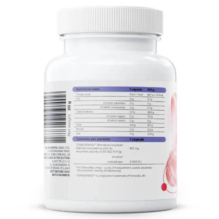 Nattokinase 100 mg, Osavi, 60 capsules [3]