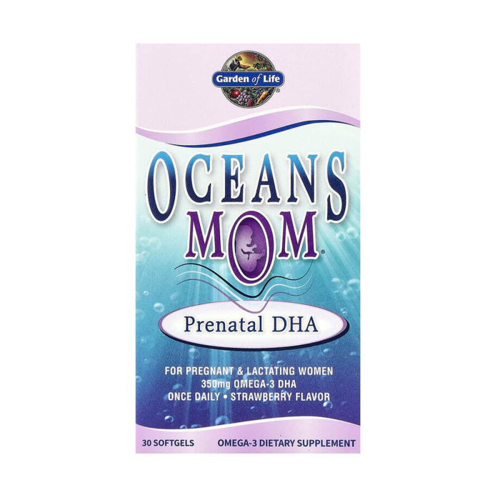 Oceans Mom®, Prenatal DHA, 350 mg, Garden of Life, 30 softgels [1]