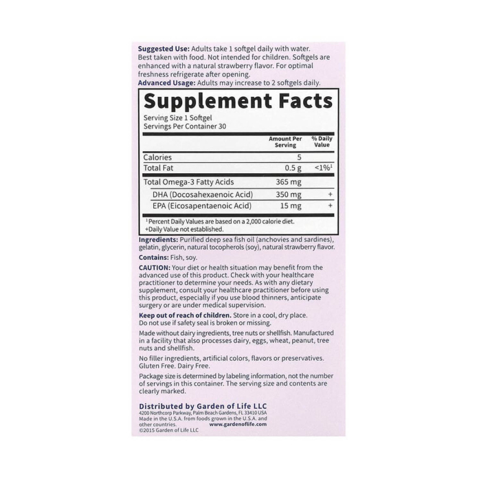 Oceans Mom®, Prenatal DHA, 350 mg, Garden of Life, 30 softgels [2]