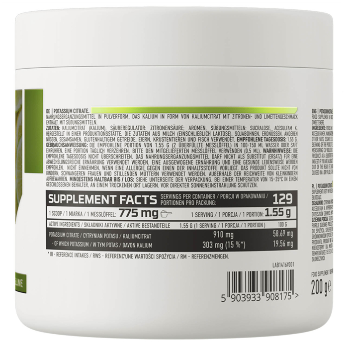 Potassium Citrate Powder, OstroVit, 200g [2]