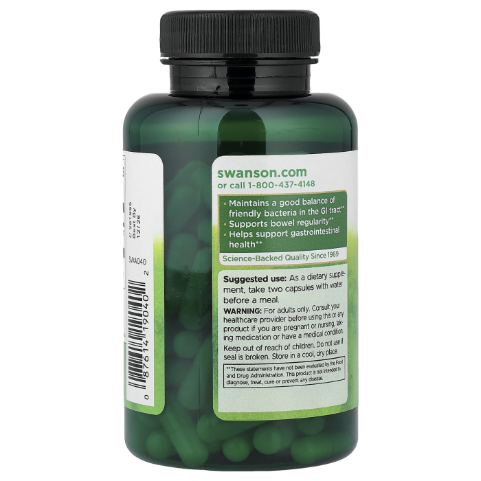 Probiotic, 1 Billion CFU, Swanson, 120 capsule SWA040 [3]