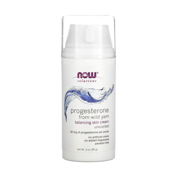 Progesterone from Wild Yam, Balancing Skin Cream, NOW Foods, 85 g [1]