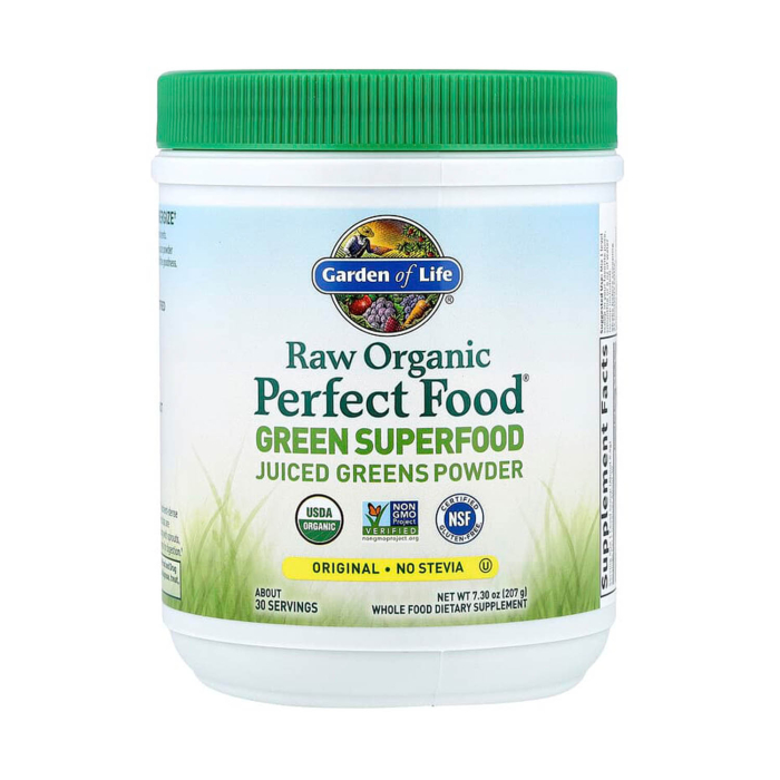 Raw Organic Perfect Food, Green Superfood, Garden of Life, 207g [1]