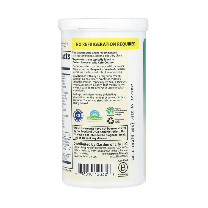 RAW Probiotics, Colon Care, Garden of Life, 30 capsule [5]