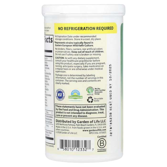 RAW Probiotics, Colon Care, Garden of Life, 30 capsule [5]