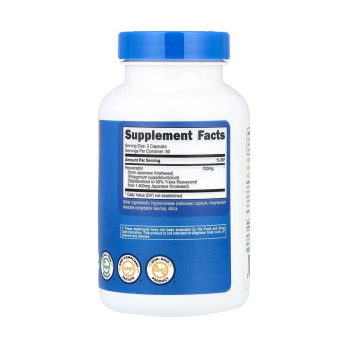 Resveratrol, 350 mg, Nutricost, 120 capsule [2]