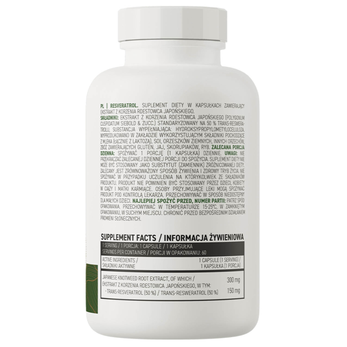 Resveratrol (trans-resveratrol) 150 mg, OstroVit, 60 capsule [2]