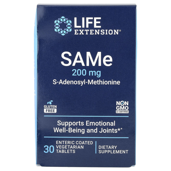 SAMe (S-Adenosyl-Methionine), 200 mg, Life Extension, 30 tablete [3]