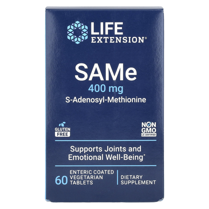 SAMe (S-Adenosyl-Methionine), 400 mg, Life Extension, 60 tablete [3]