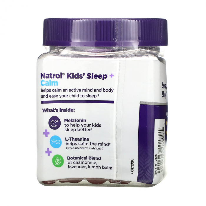 Sleep + Calm, Strawberry, Natrol Kids, 60 Gummies [3]