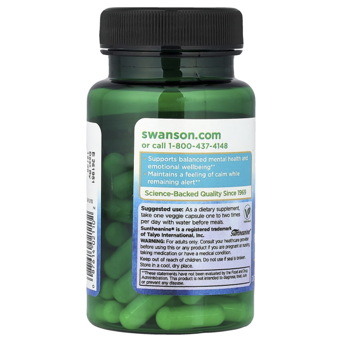 Suntheanine® L-Theanine, 100 mg, Swanson, 60 capsule SWU110 [3]