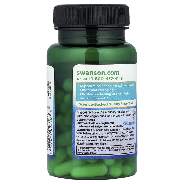 Suntheanine® L-Theanine, 200 mg, Swanson, 60 capsule SWU816 [3]
