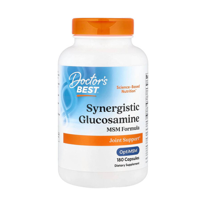 Synergistic Glucosamine MSM Formula with OptiMSM®, Doctor's Best, 180 capsule [1]