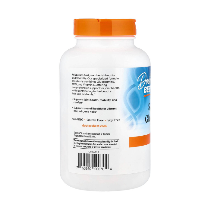 Synergistic Glucosamine MSM Formula with OptiMSM®, Doctor's Best, 180 capsule [3]