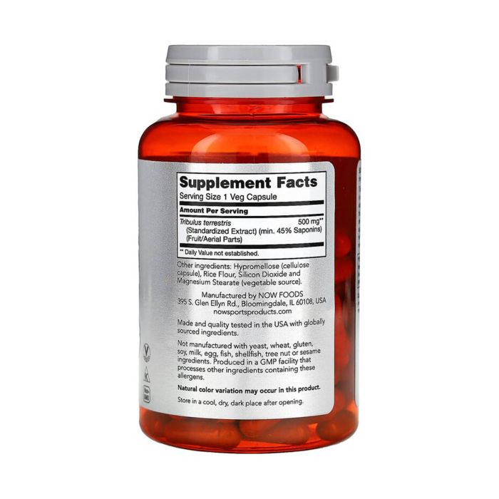 Tribulus, Men's Health, 500 mg, NOW Foods, 100 capsule [2]
