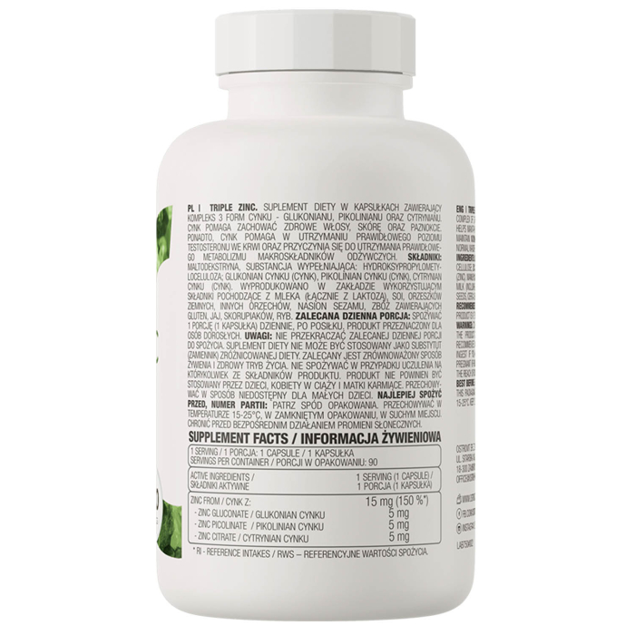 Triple Zinc, 15 mg, OstroVit, 90 capsule [2]