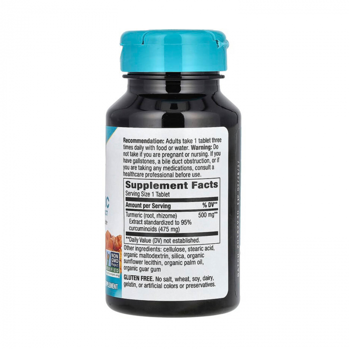 Turmeric, Premium Extract, 500 mg, Nature's Way, 60 tablete [2]