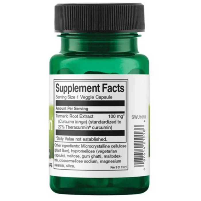 Turmeric Root Extract, Theracurmin, 100 mg, Swanson, 30 capsules SWU1018 [2]