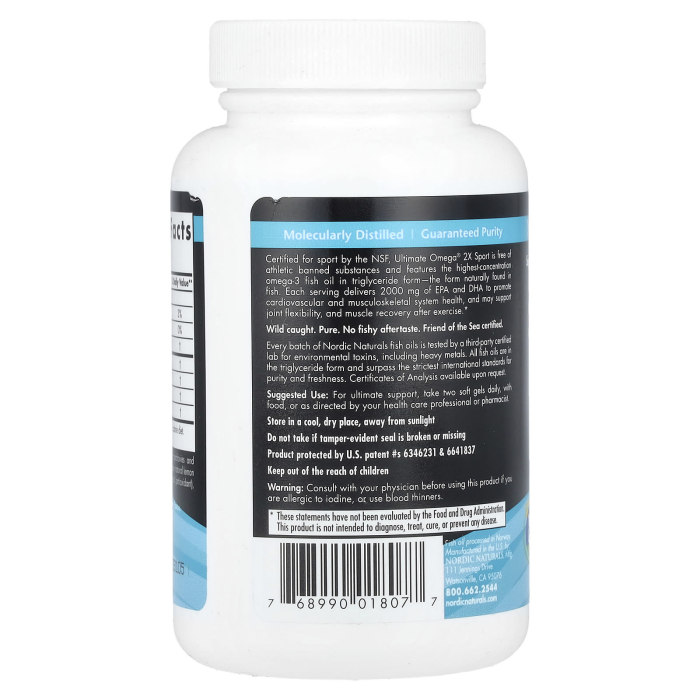 Ultimate Omega Sport 2x, 2150 mg, Nordic Naturals, 60 softgels [3]
