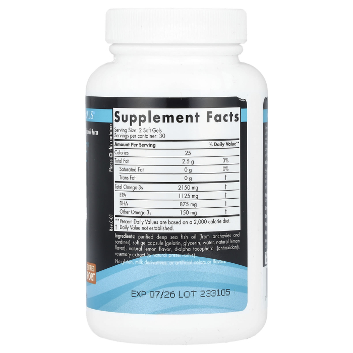 Ultimate Omega Sport 2x, 2150 mg, Nordic Naturals, 60 softgels [2]