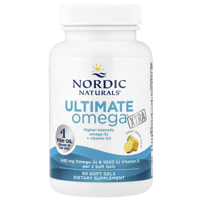 Ultimate Omega® Xtra, 1480 mg, Nordic Naturals, 60 softgels [3]