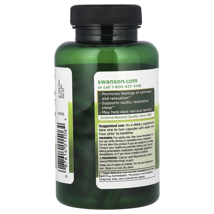 Valerian Root, 475 mg, Swanson, 100 capsule SW506 [3]