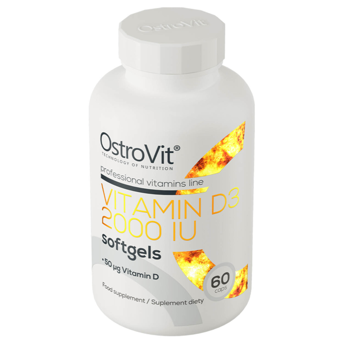 Vitamin D3, 2000 IU, OstroVit, 60 softgels [3]