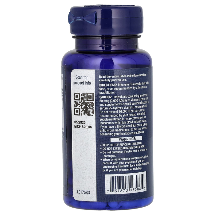 Vitamin D3 with Sea-Iodine, 125 mcg (5,000 IU), Life Extension, 60 capsule [3]