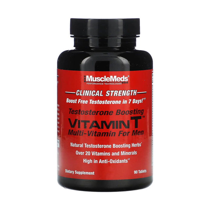 Vitamin T, Testosterone Boosting Multi-Vitamin For Men, MuscleMeds, 90 tablets [3]