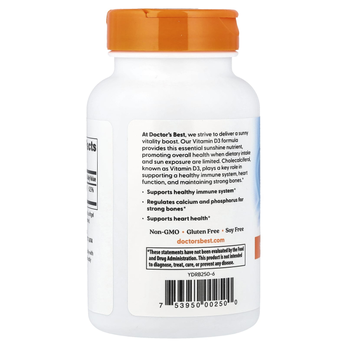 Vitamin D3, 5000 IU - 180 softgels [3]