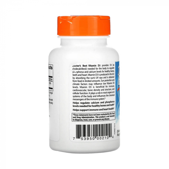 Vitamin D3, 5000 IU - 180 softgels [2]