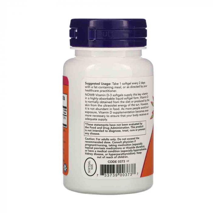 Vitamina D3, 5000 IU, Now Foods, 240 softgels [2]