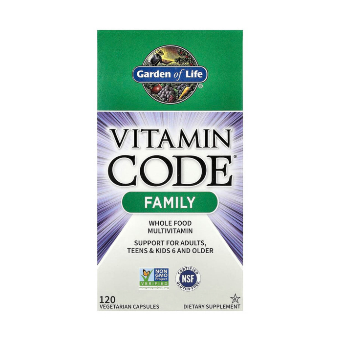 Whole Food Multivitamin Family, Garden of Life, 120 capsule [1]